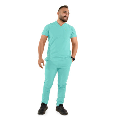 Uniforme Caballero Flex Cuello V Bota Recta